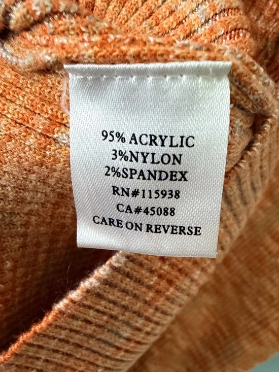 Peppermayo Sleeveless Knit Mini Dress in Marled Orange | Size 4 - Picture 4 of 5